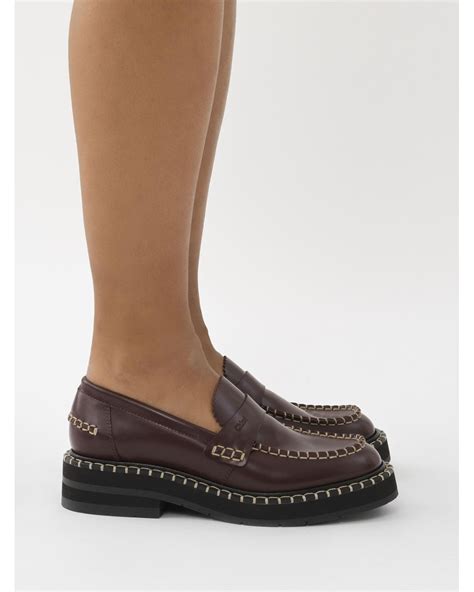 chloe noua loafers|Noua flat loafer .